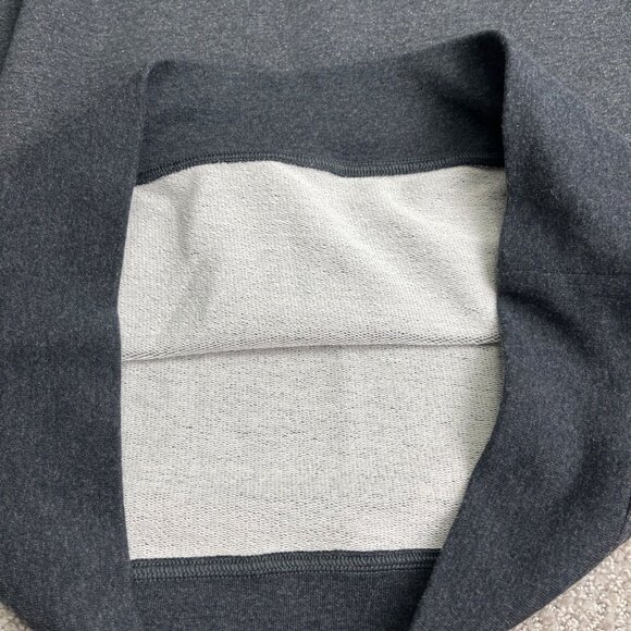 Revtown 1/4 Zip Sweatshirt Mens Medium Gray Mock Neck Fleece Comfort Minimalist - Picture 13 of 16